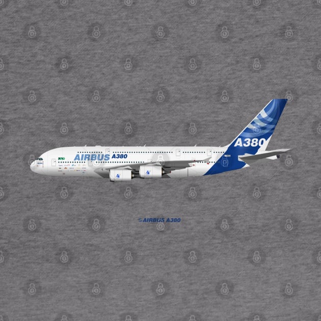 Illustration of Airbus A380 In House 2010 by SteveHClark